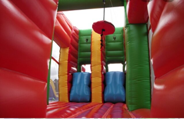 Inflatable play area providing Party rentals Gelblaster rentals